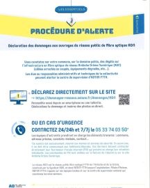 Déclarer un dommage sur le réseau fibre ADN